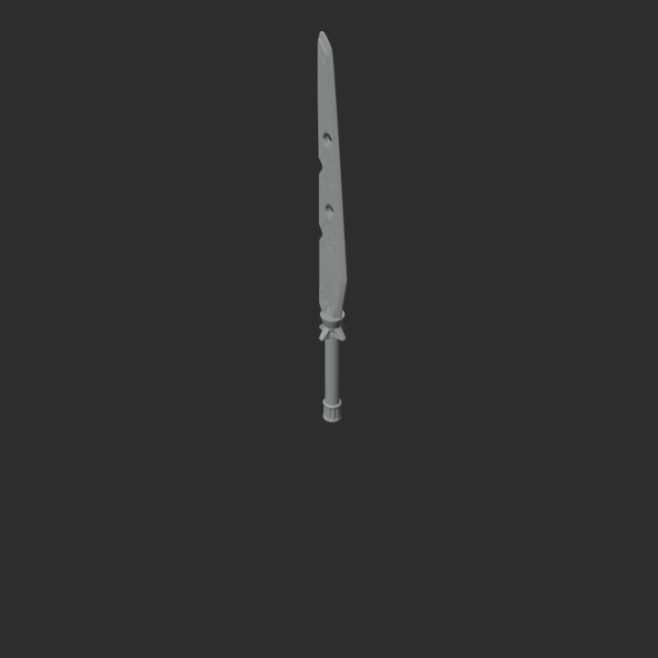 Blaze Dark Buster Sword  3D print model_4