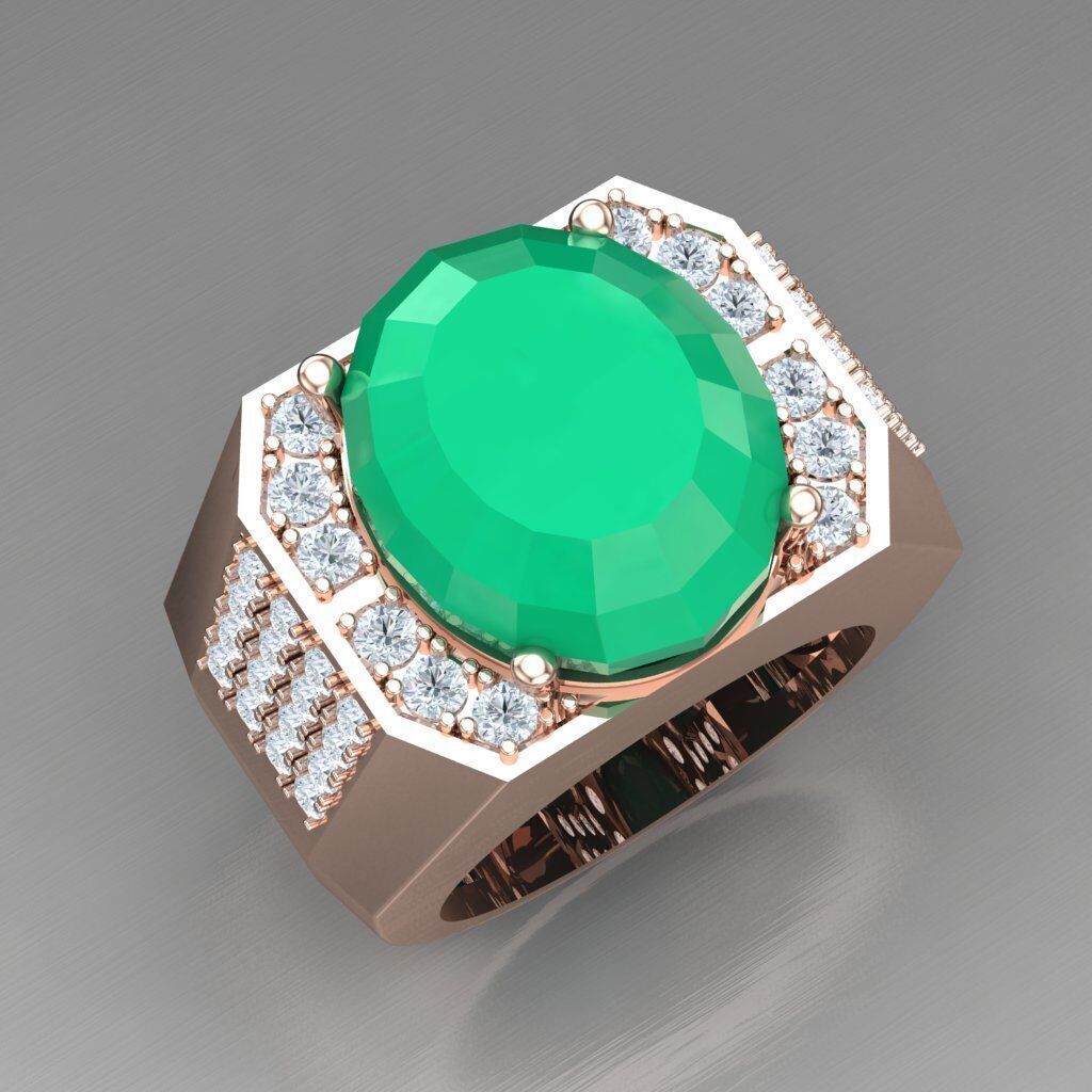 Elite Men Rings Collection 6MR079 3D print model_11