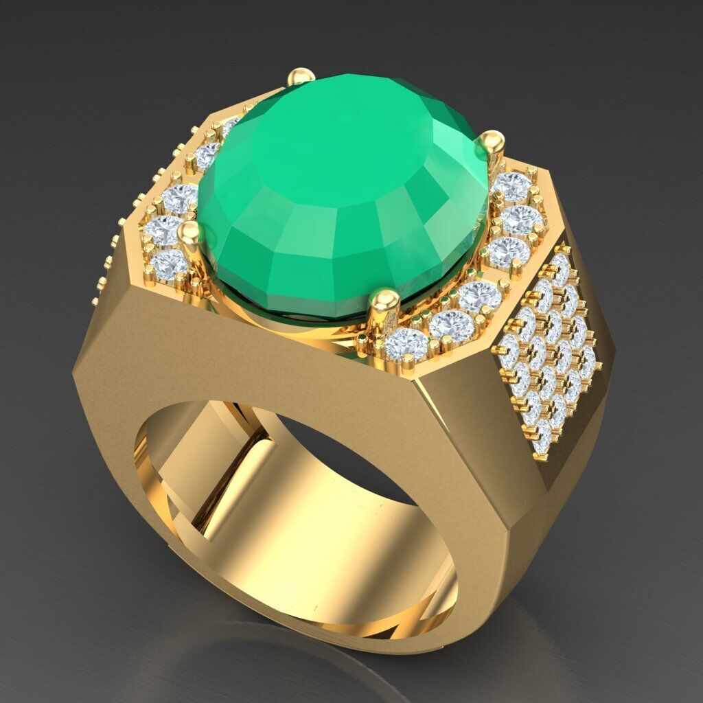 Elite Men Rings Collection 6MR079 3D print model_8