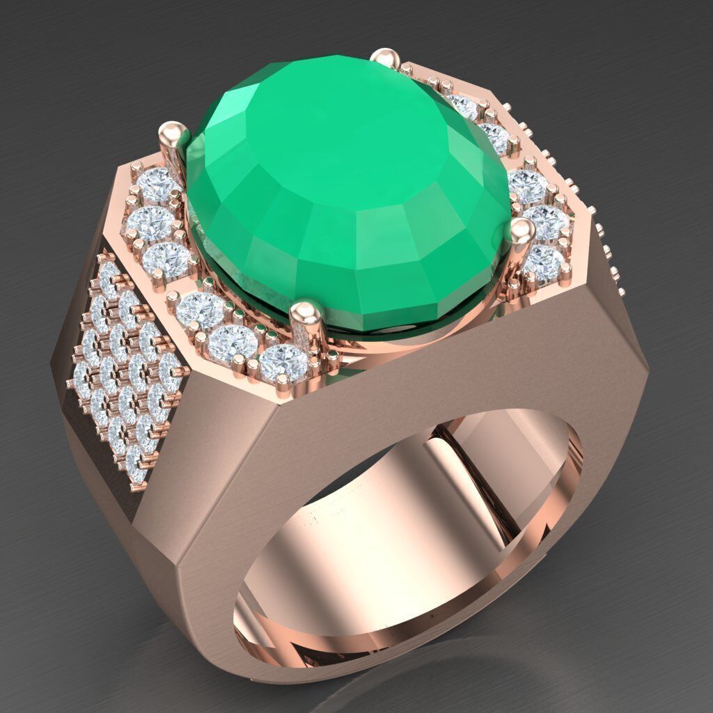 Elite Men Rings Collection 6MR079 3D print model_7