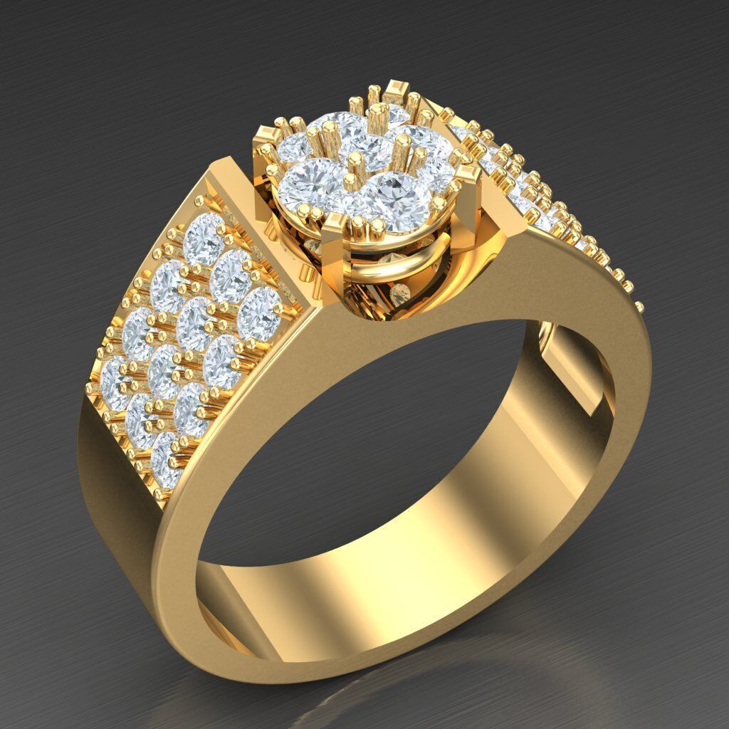 Elite Men Rings Collection 6MR077 3D print model_2