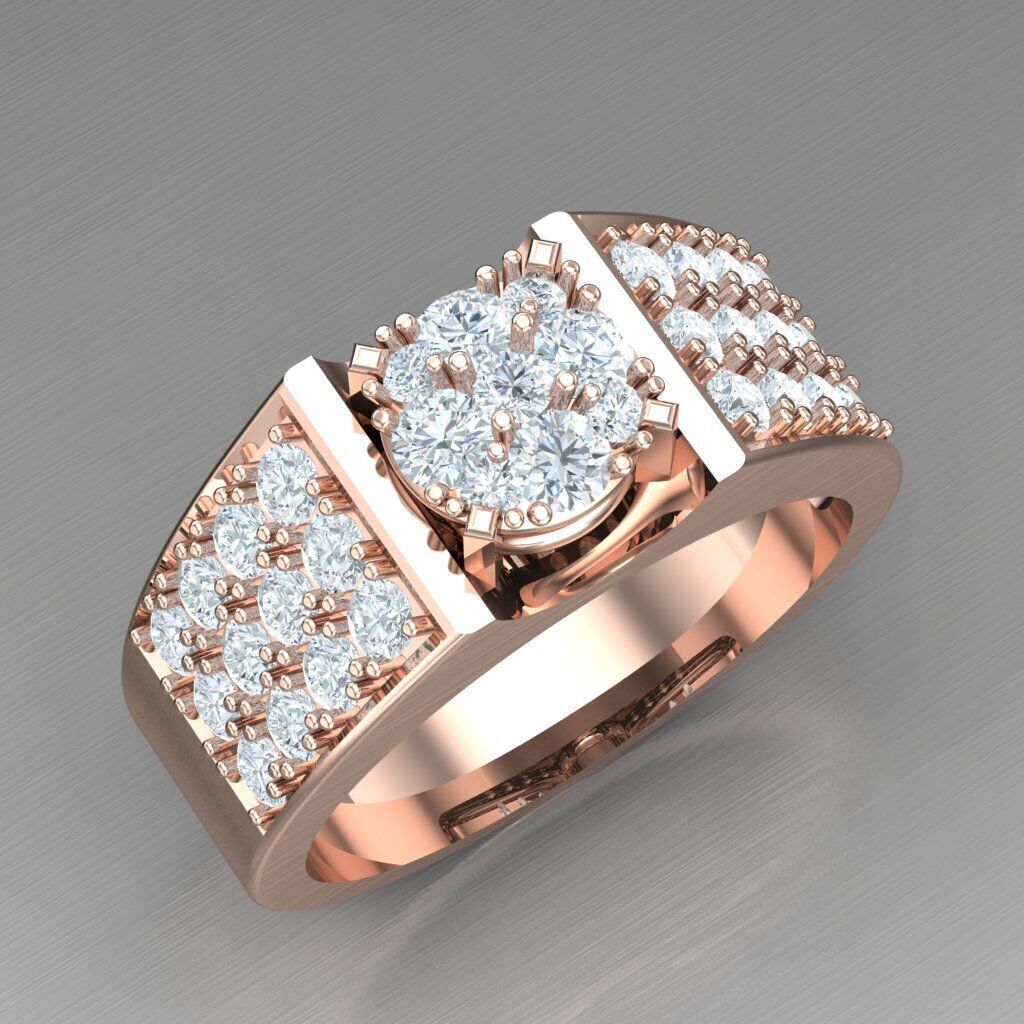 Elite Men Rings Collection 6MR077 3D print model_11