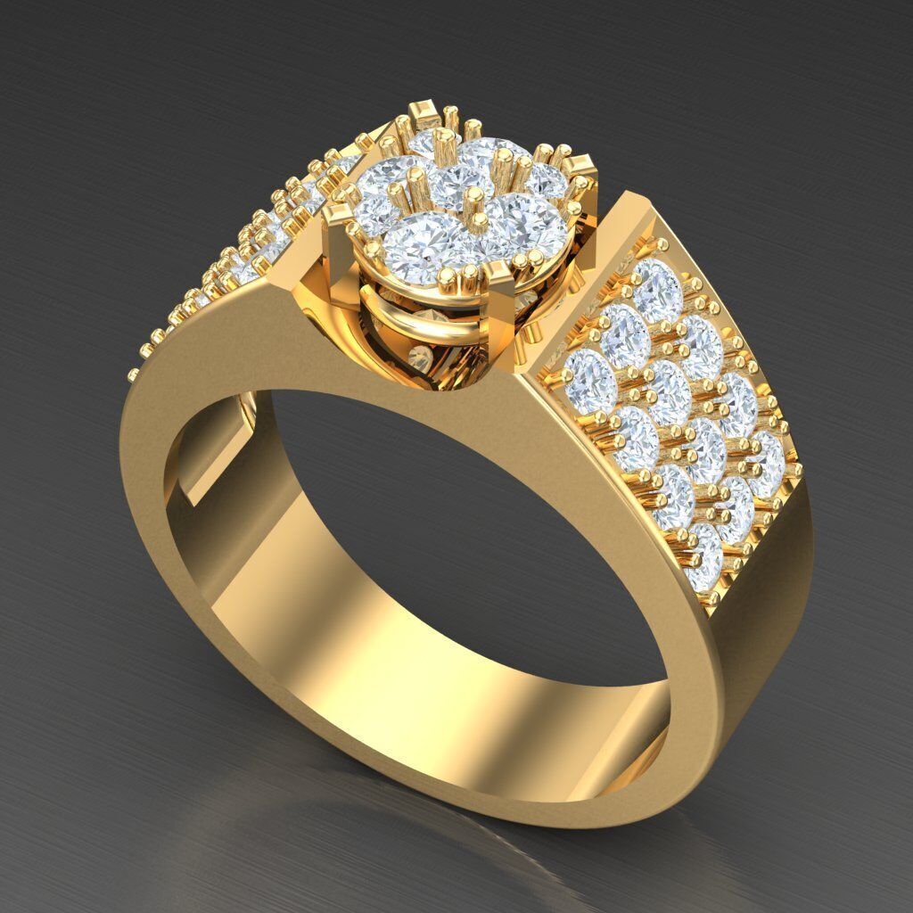 Elite Men Rings Collection 6MR077 3D print model_8