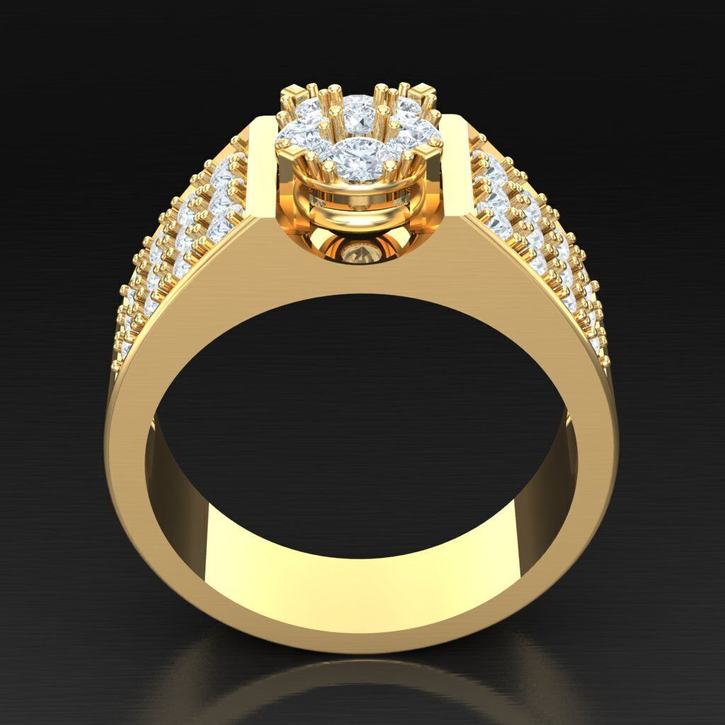 Elite Men Rings Collection 6MR077 3D print model_4