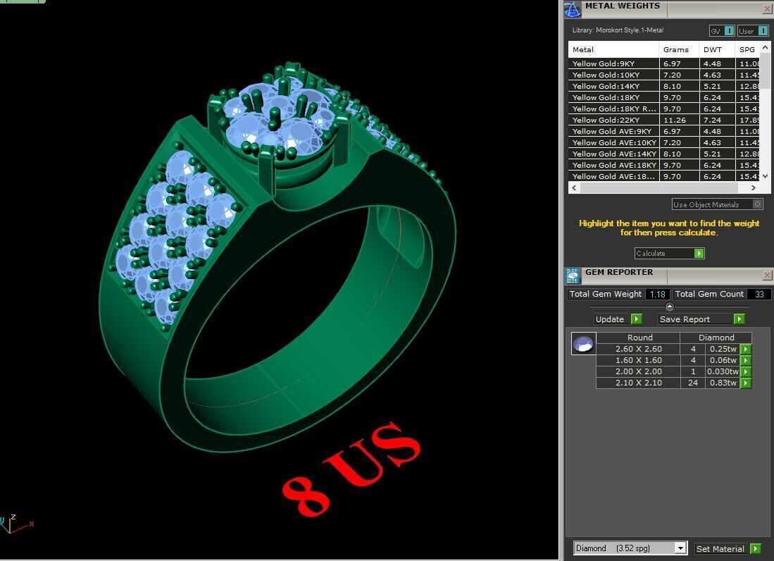 Elite Men Rings Collection 6MR077 3D print model_1