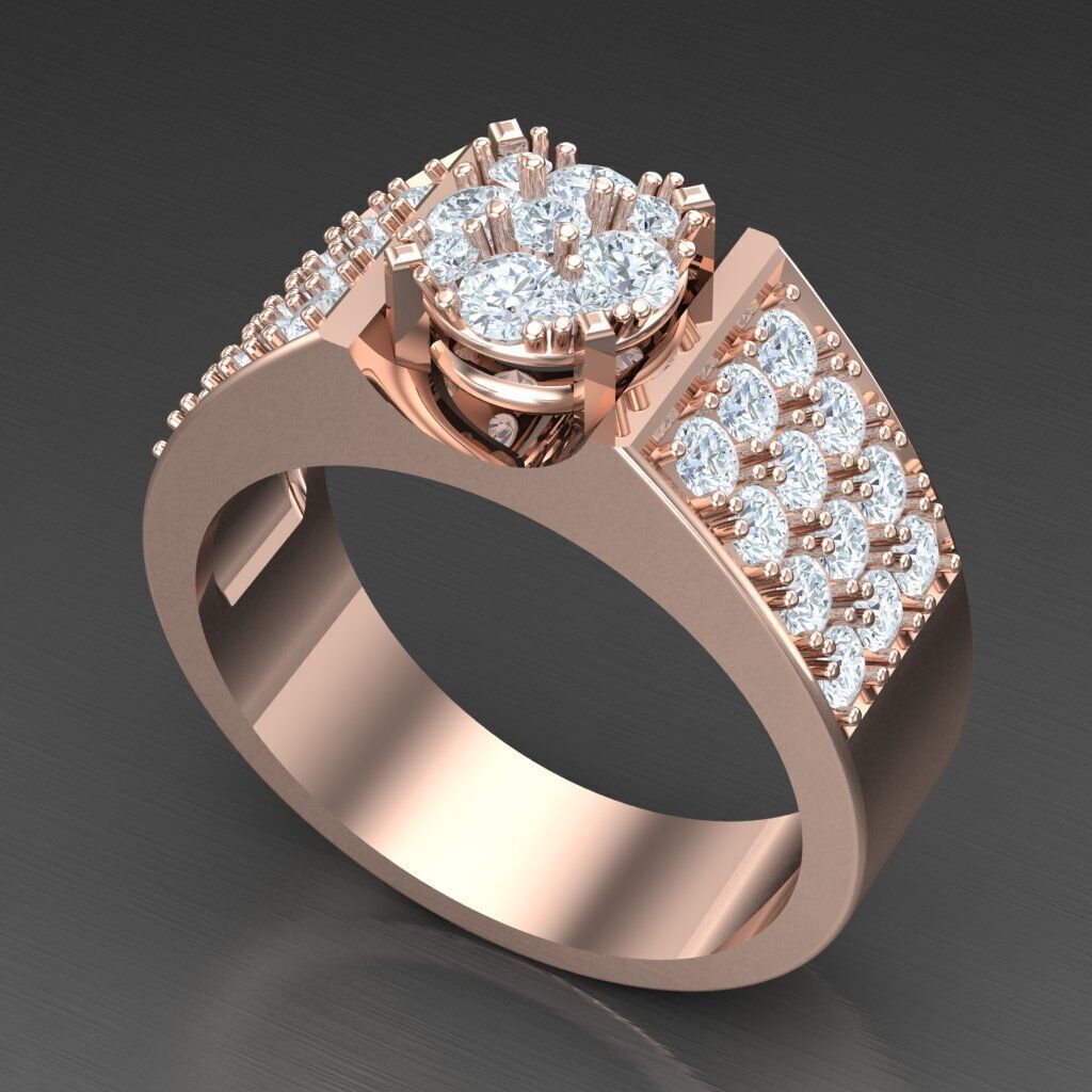 Elite Men Rings Collection 6MR077 3D print model_5