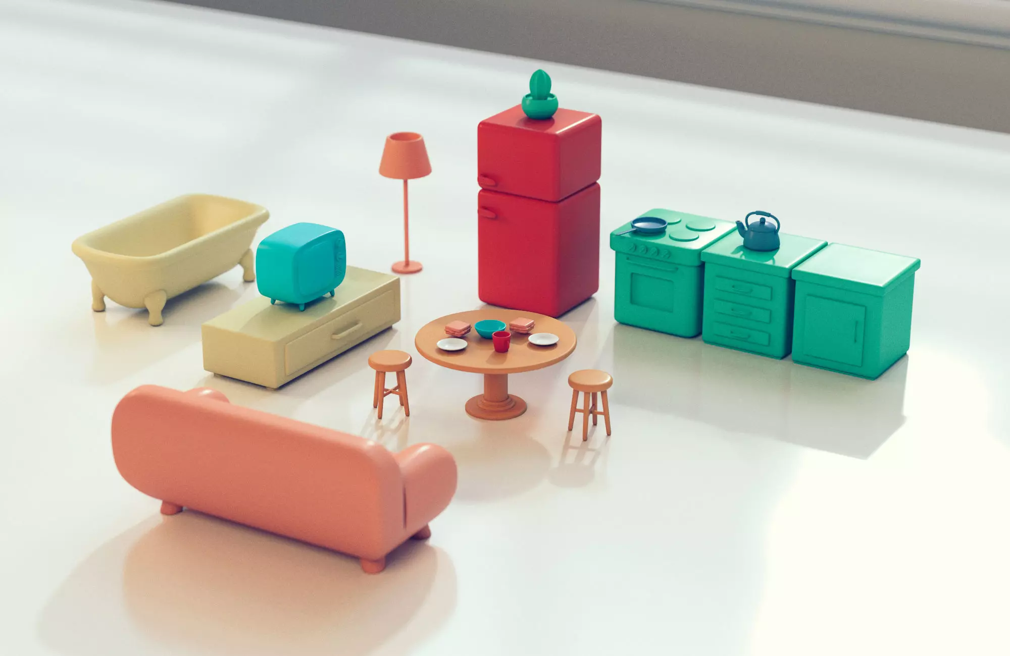 Kids Pretend Play sets 3D print model