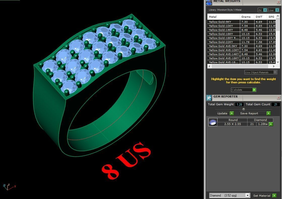 Elite Men Rings Collection 6MR076 3D print model_1