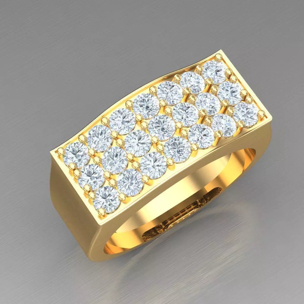 Elite Men Rings Collection 6MR076 3D print model_0