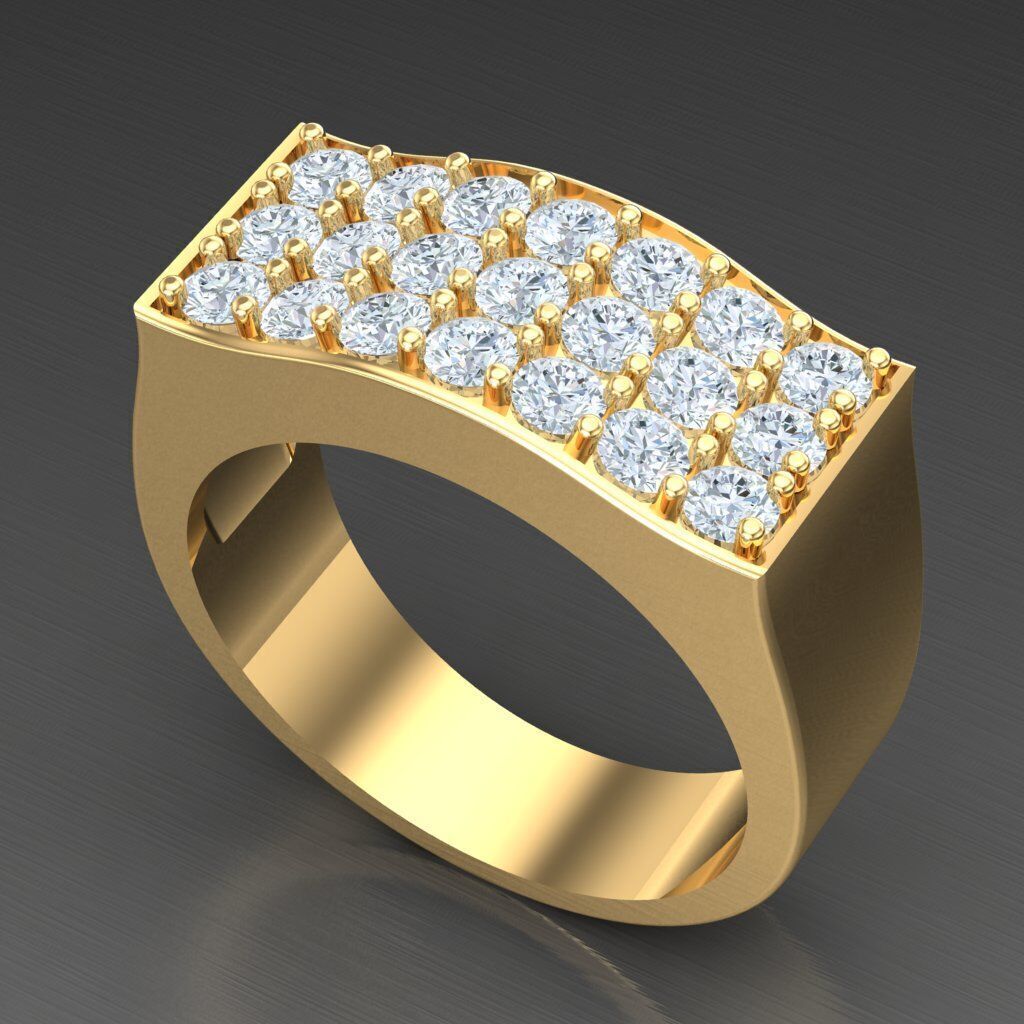 Elite Men Rings Collection 6MR076 3D print model_8