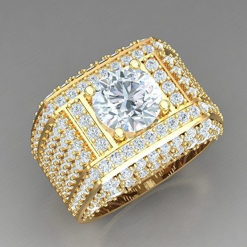 Elite Men Rings Collection 6MR075 3D print model