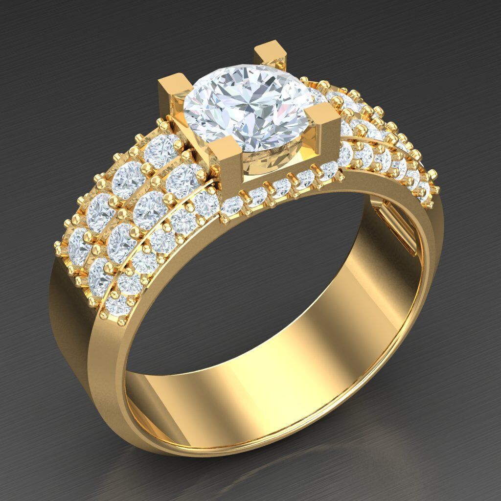 Elite Men Rings Collection 6MR069 3D print model_2