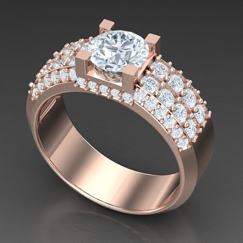 Elite Men Rings Collection 6MR069 3D print model_5