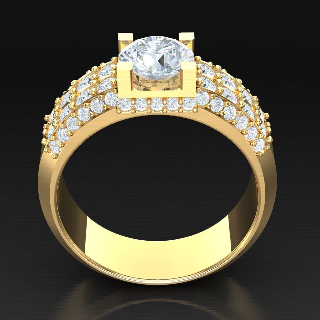 Elite Men Rings Collection 6MR069 3D print model_4