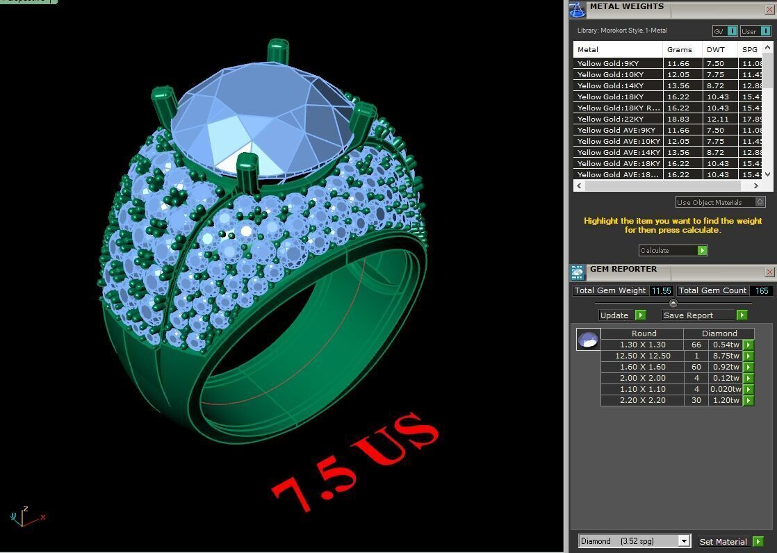 Elite Men Rings Collection 6MR061 3D print model_1