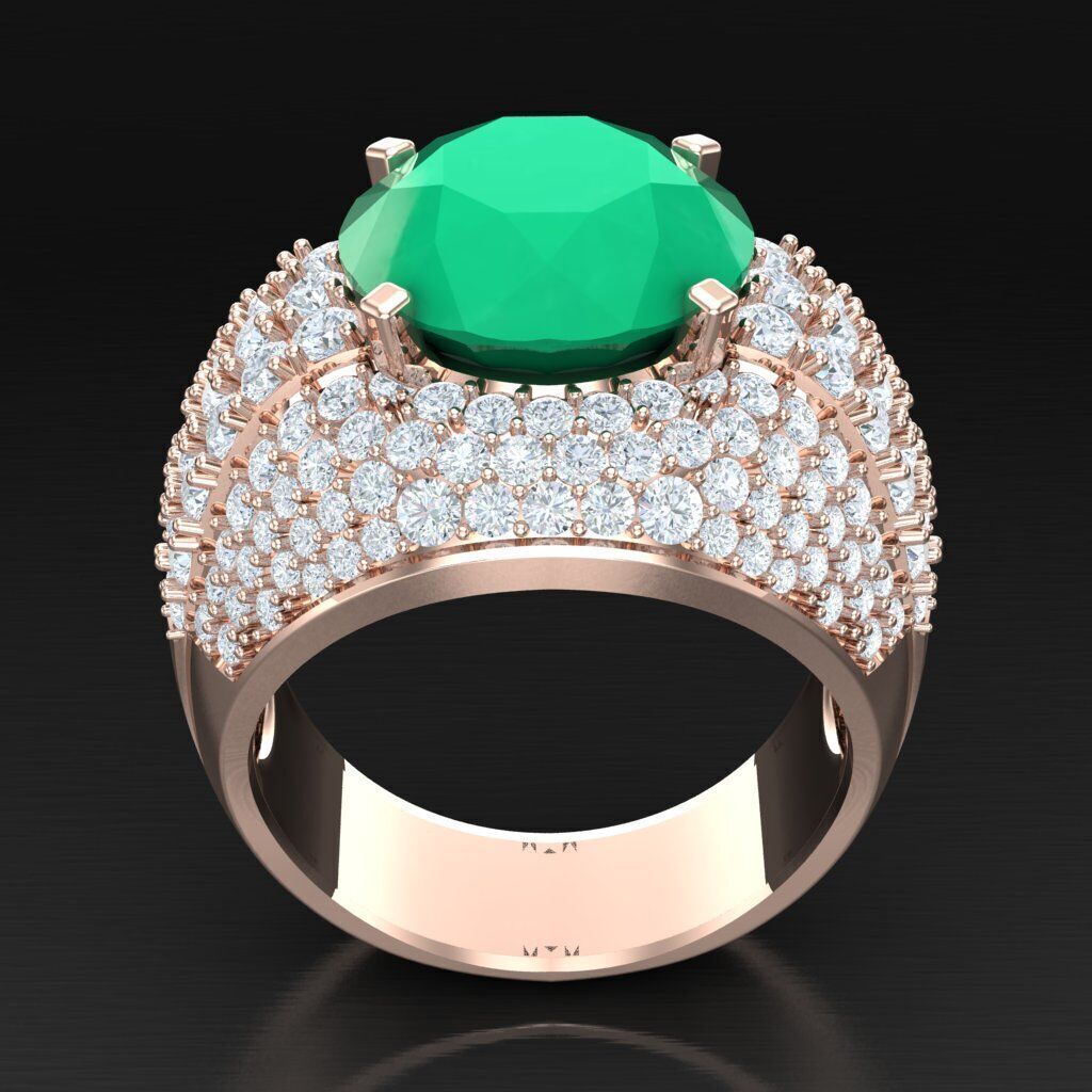 Elite Men Rings Collection 6MR061 3D print model_3