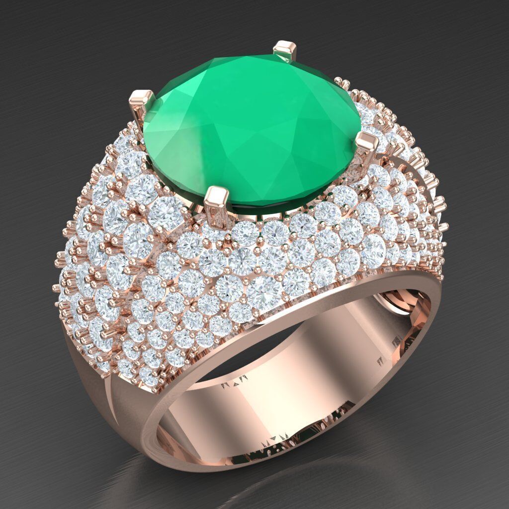 Elite Men Rings Collection 6MR061 3D print model_7