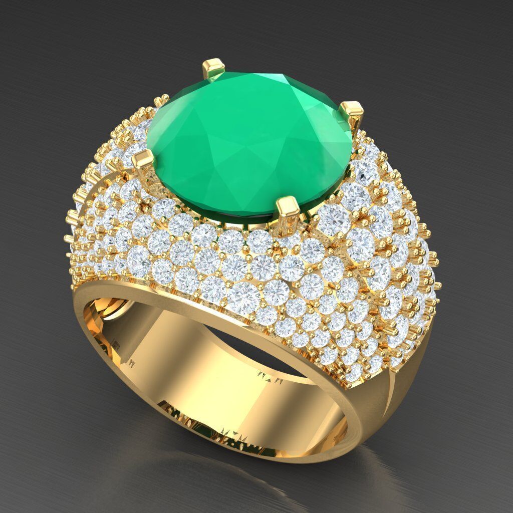 Elite Men Rings Collection 6MR061 3D print model_8