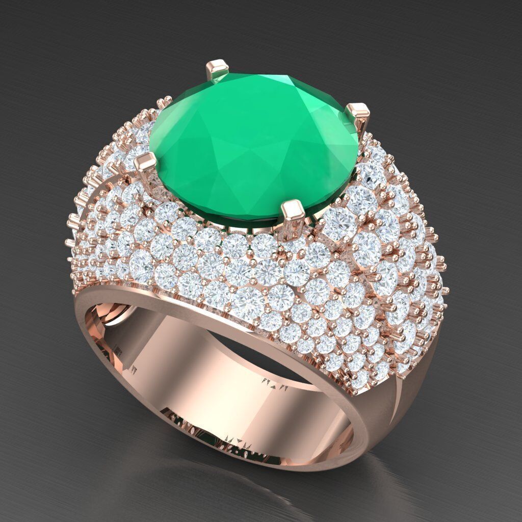 Elite Men Rings Collection 6MR061 3D print model_5