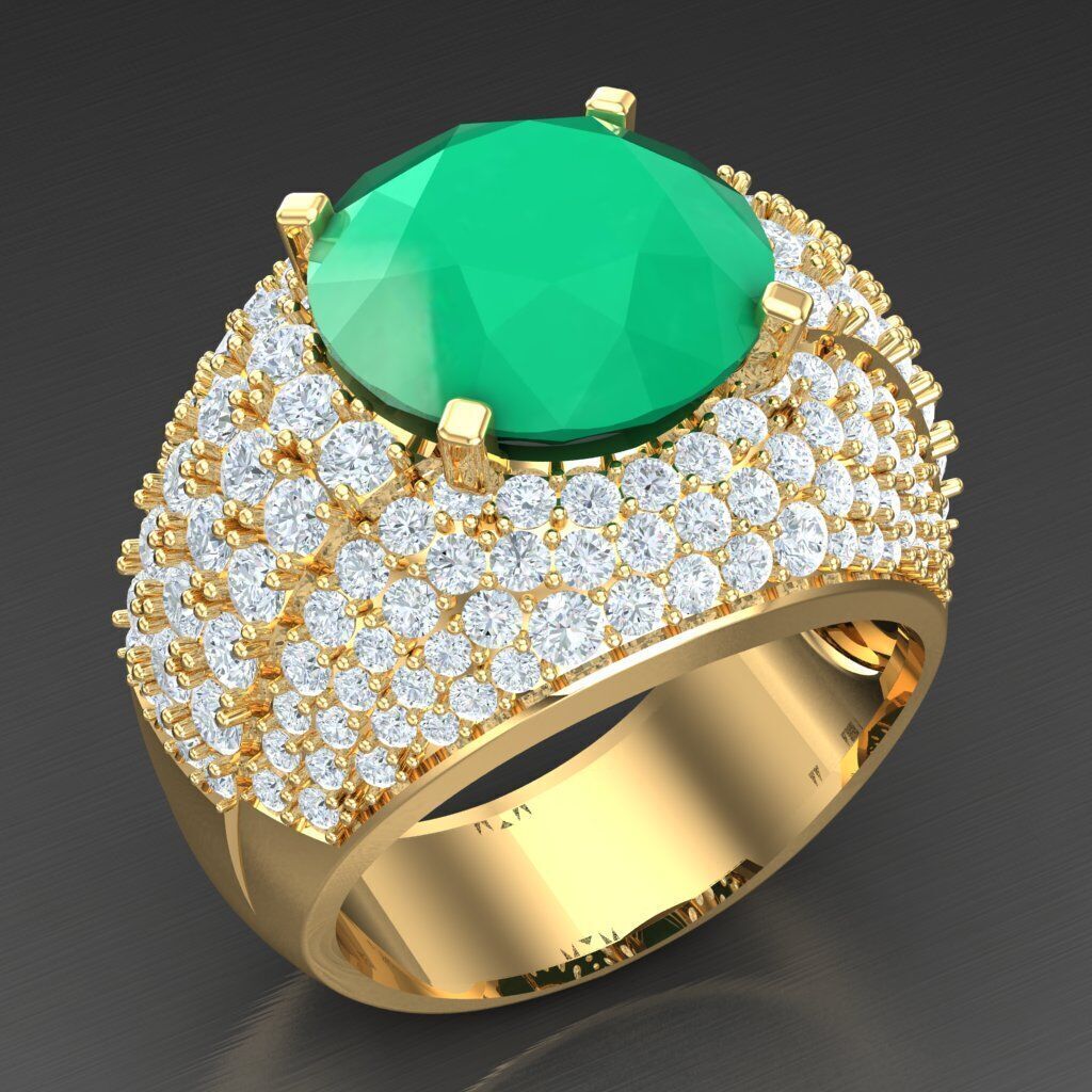 Elite Men Rings Collection 6MR061 3D print model_2