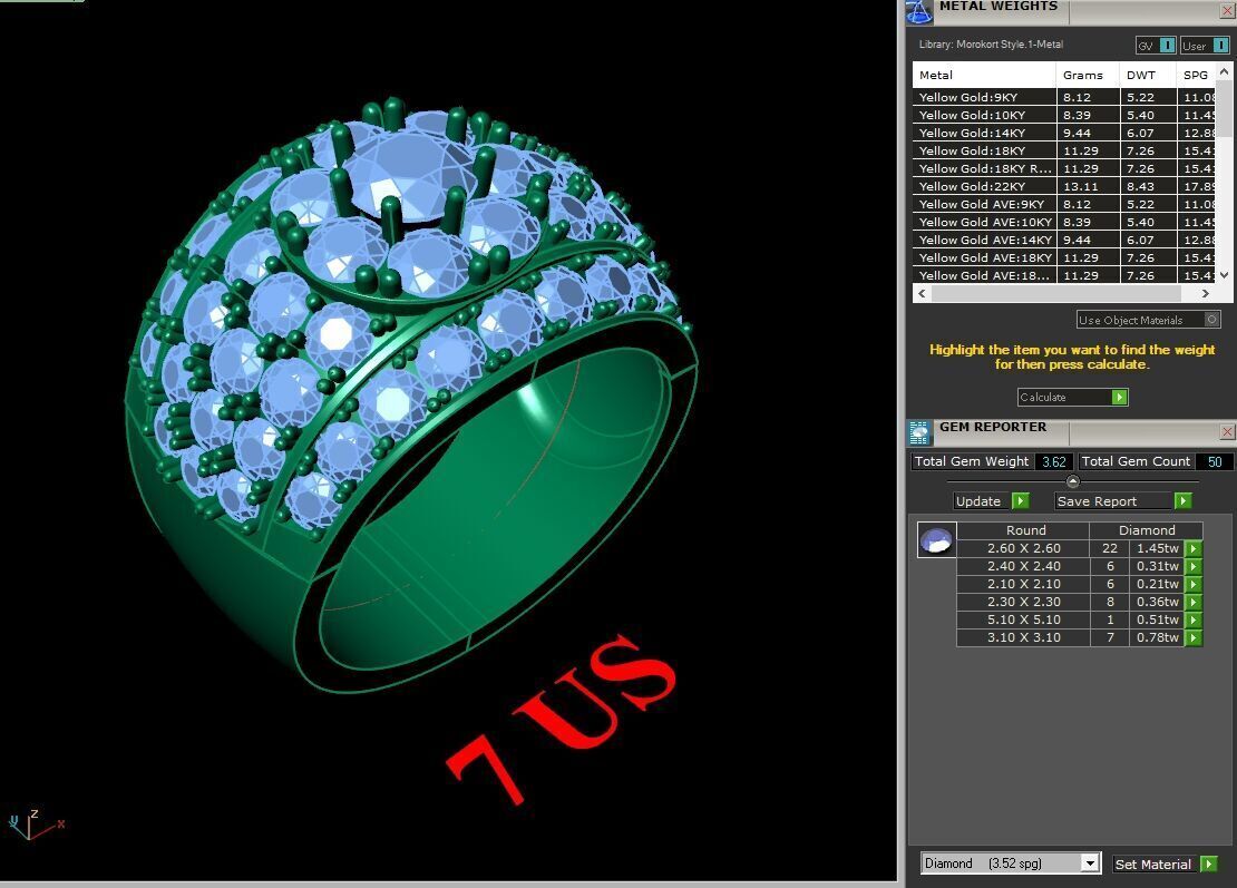 Elite Men Rings Collection 6MR059 3D print model_1