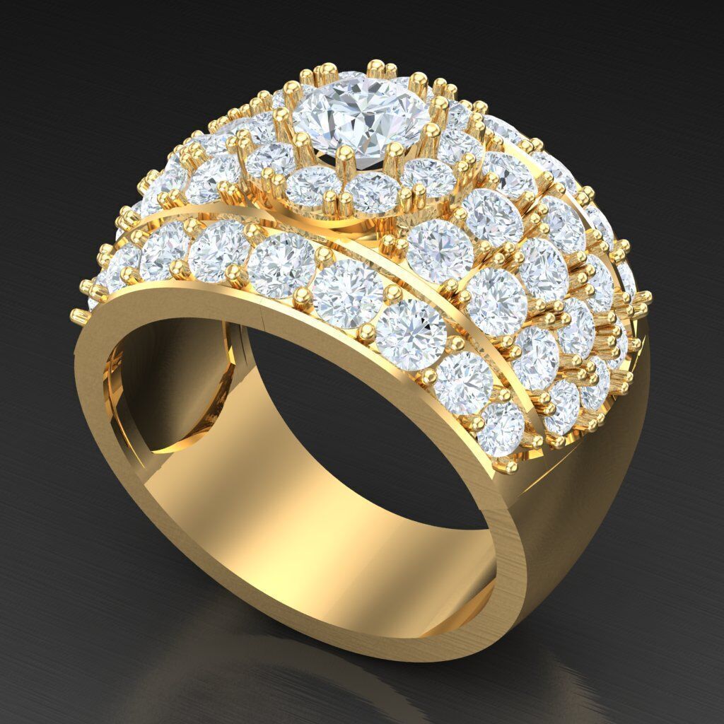 Elite Men Rings Collection 6MR058 3D print model_8