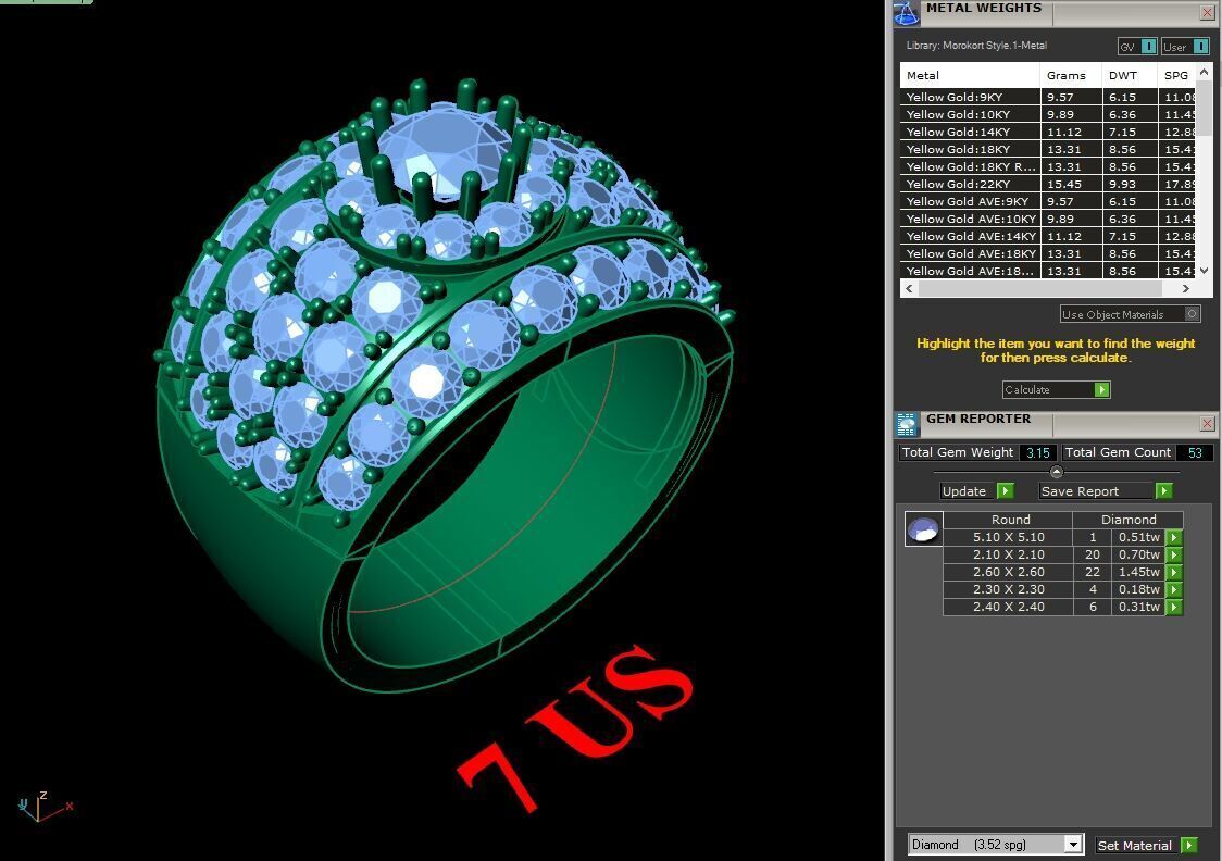 Elite Men Rings Collection 6MR058 3D print model_1