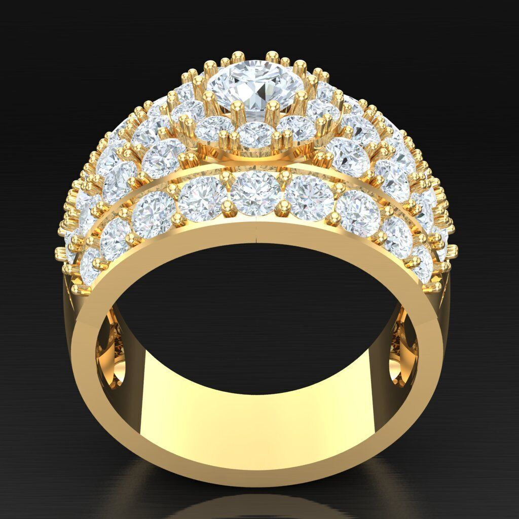 Elite Men Rings Collection 6MR058 3D print model_4