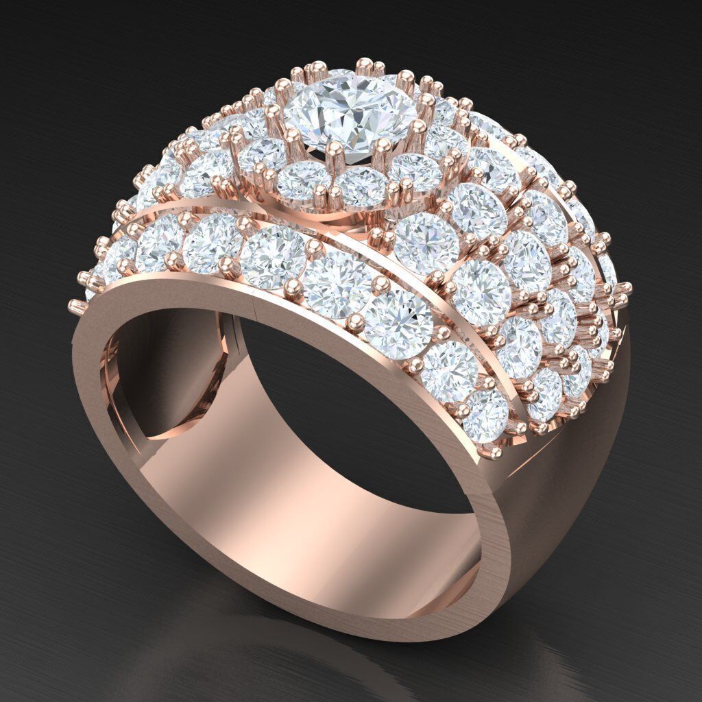 Elite Men Rings Collection 6MR058 3D print model_5