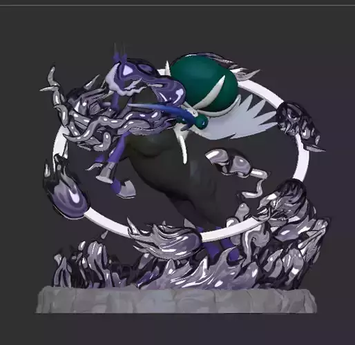 Shadow Rider Calyrex Pokemon STL Fanart