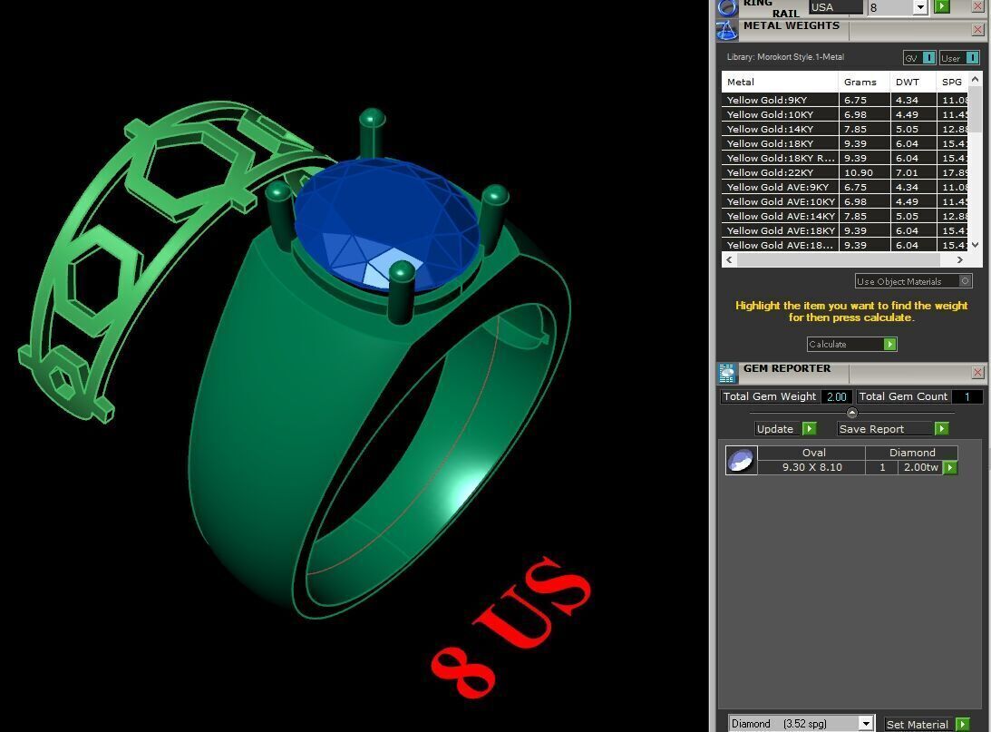 Elite Men Rings Collection 6MR046 3D print model_1