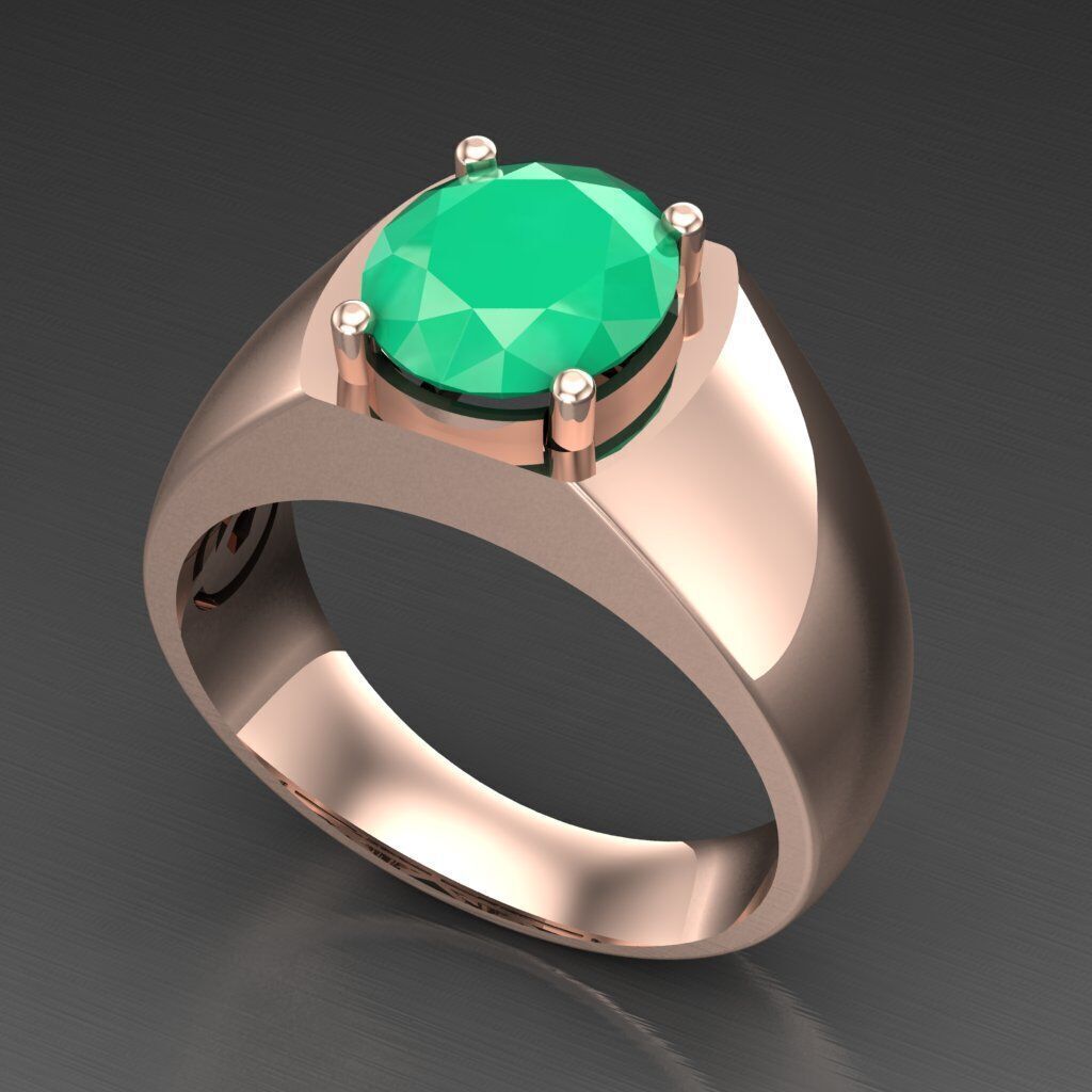 Elite Men Rings Collection 6MR046 3D print model_5