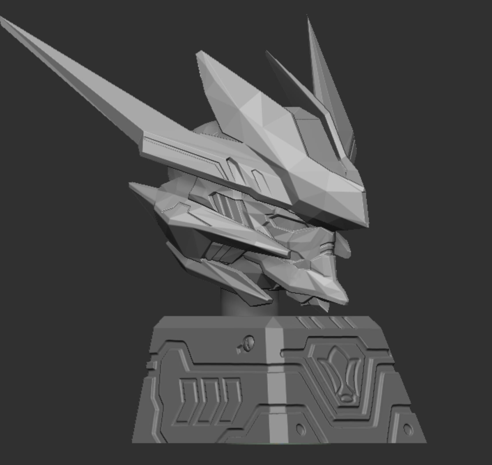 Gundam Barbatos Keycap 3D print model_3