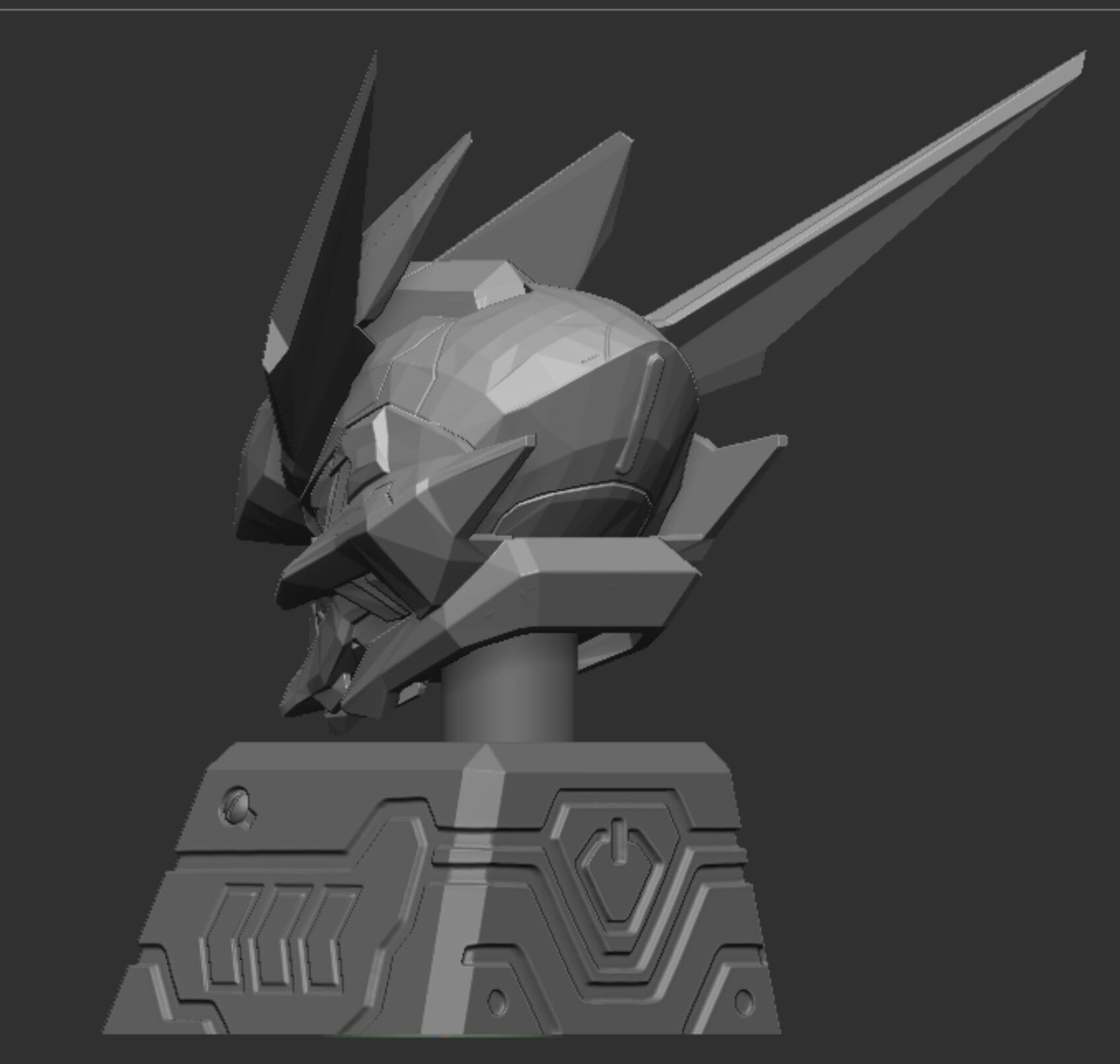 Gundam Barbatos Keycap 3D print model_2