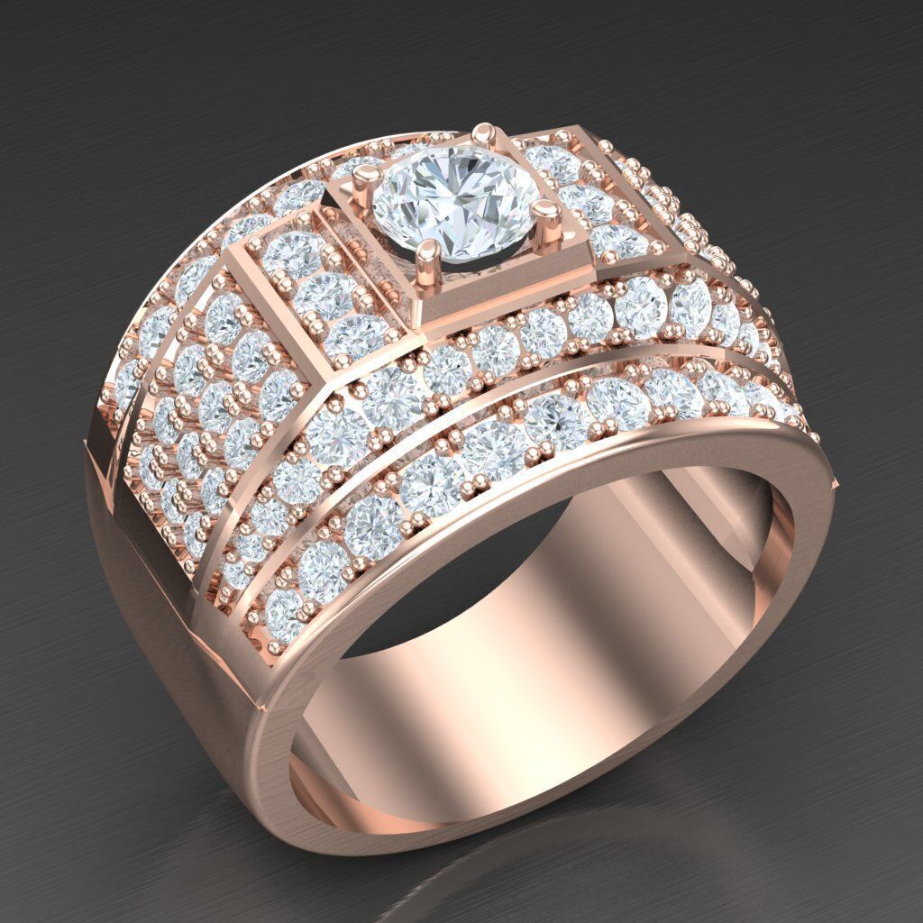 Elite Men Rings Collection 6MR044 3D print model_7