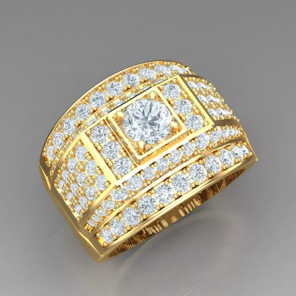 Elite Men Rings Collection 6MR044 3D print model_0