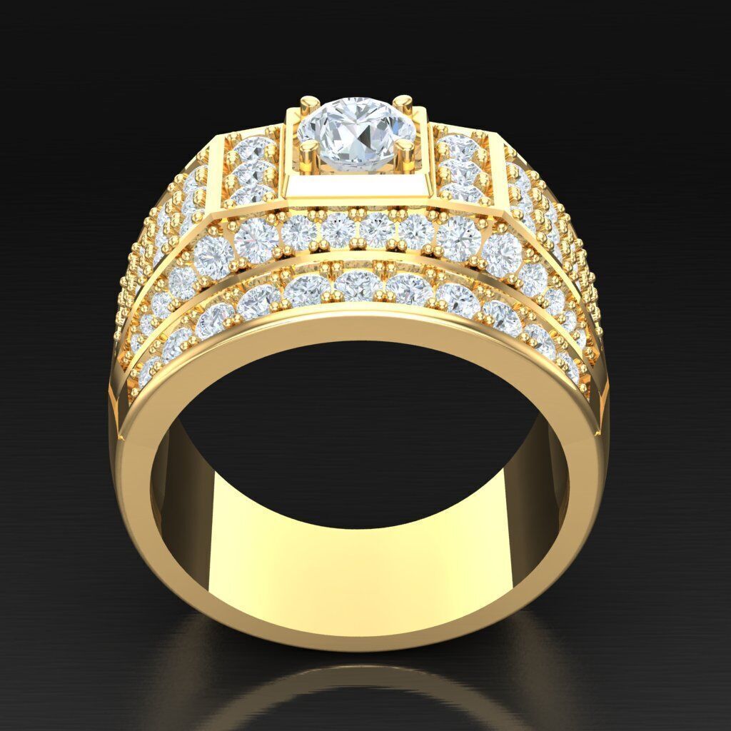 Elite Men Rings Collection 6MR044 3D print model_4