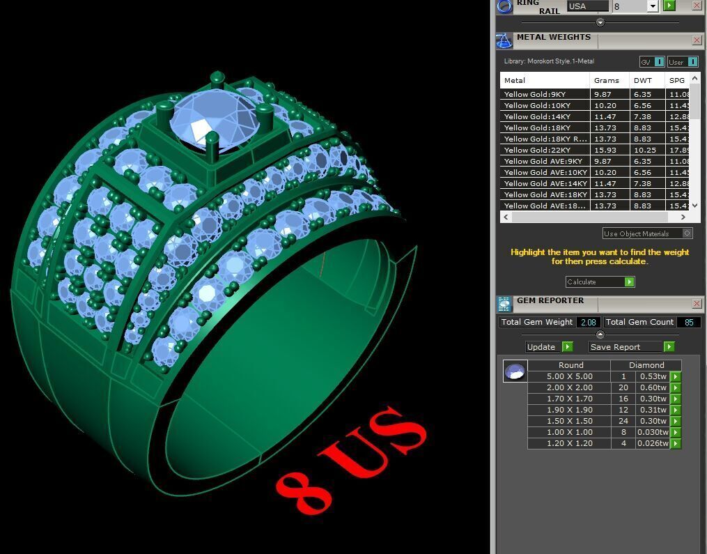Elite Men Rings Collection 6MR044 3D print model_1
