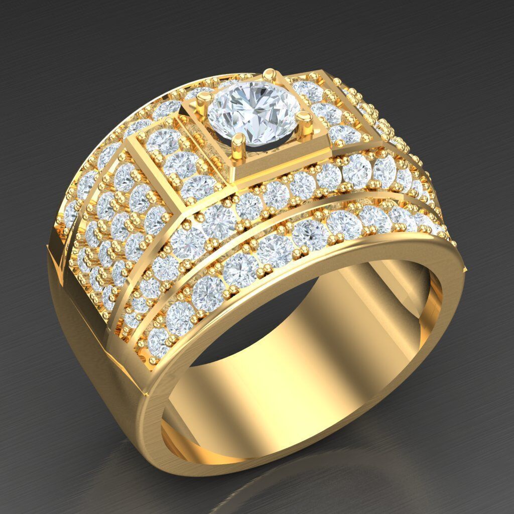 Elite Men Rings Collection 6MR044 3D print model_2