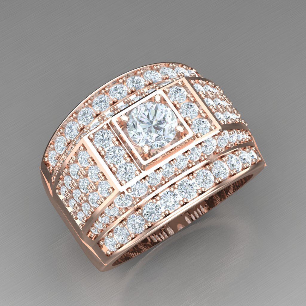 Elite Men Rings Collection 6MR044 3D print model_11