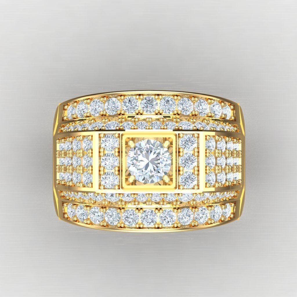 Elite Men Rings Collection 6MR044 3D print model_10