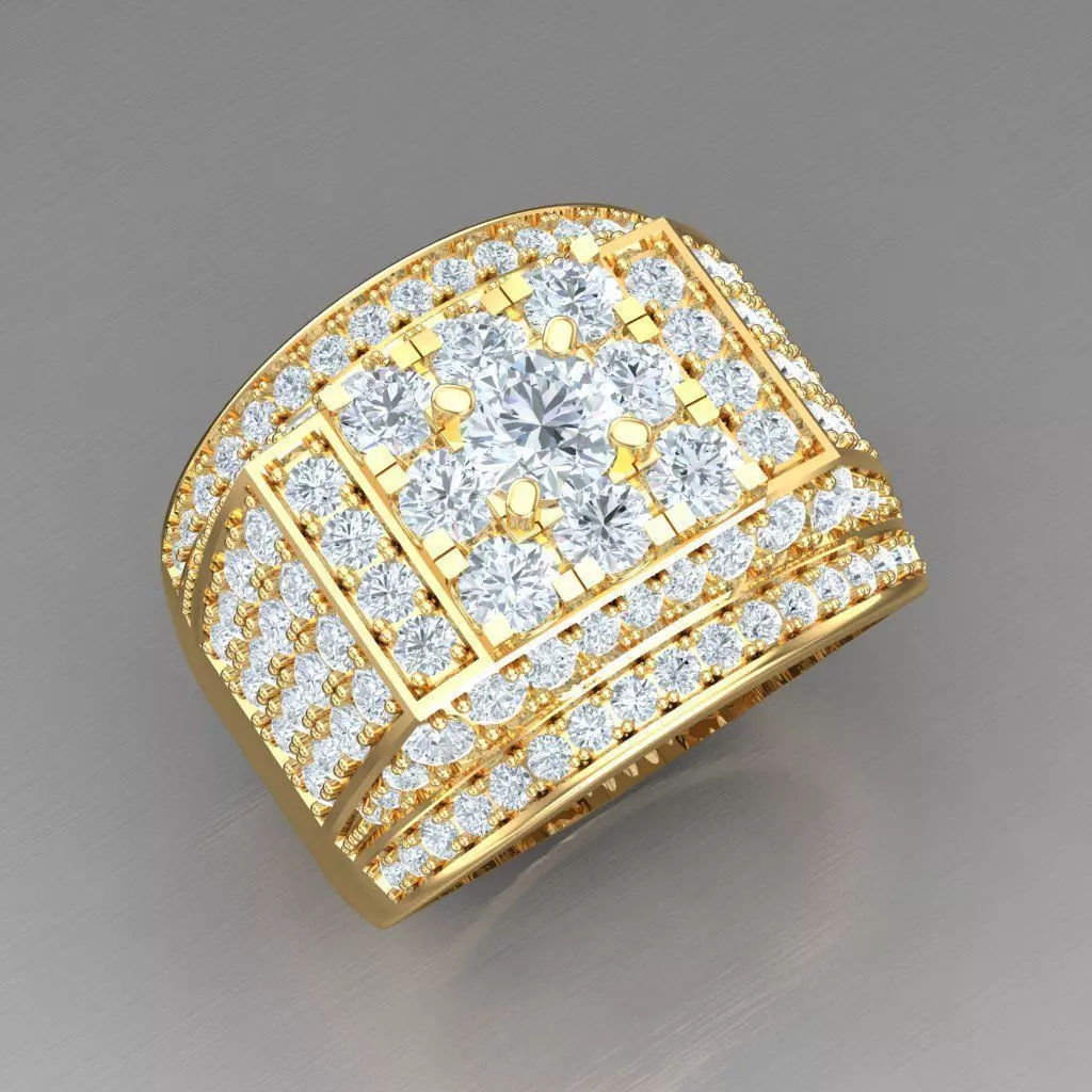 Elite Men Rings Collection 6MR043 3D print model_0