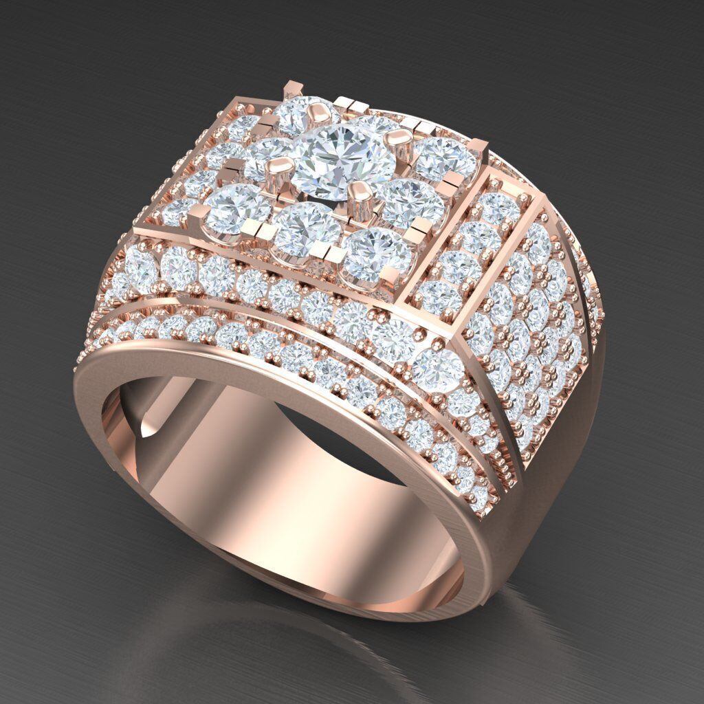 Elite Men Rings Collection 6MR043 3D print model_5