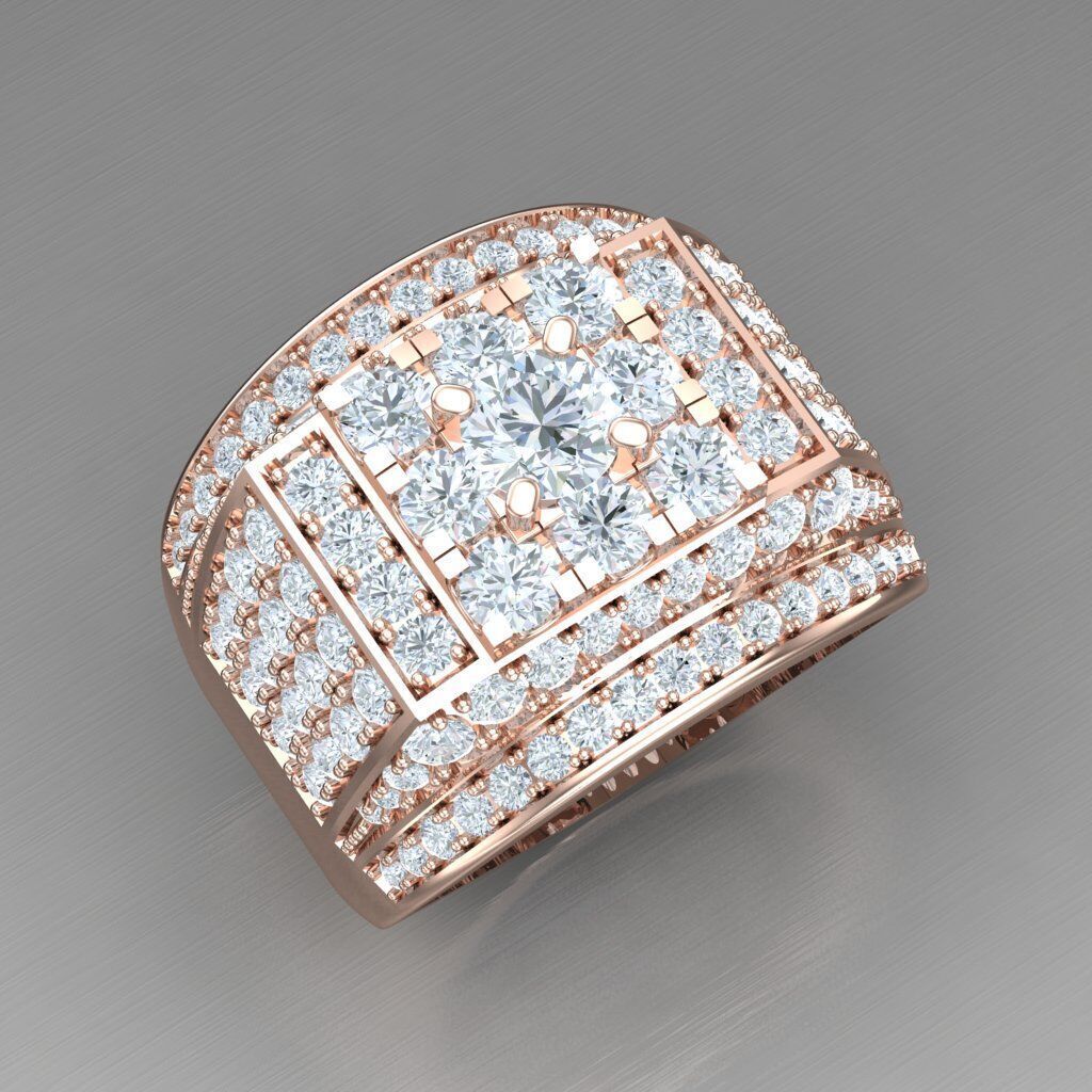 Elite Men Rings Collection 6MR043 3D print model_11