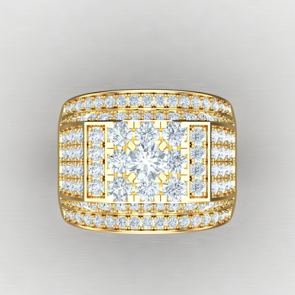 Elite Men Rings Collection 6MR043 3D print model_10