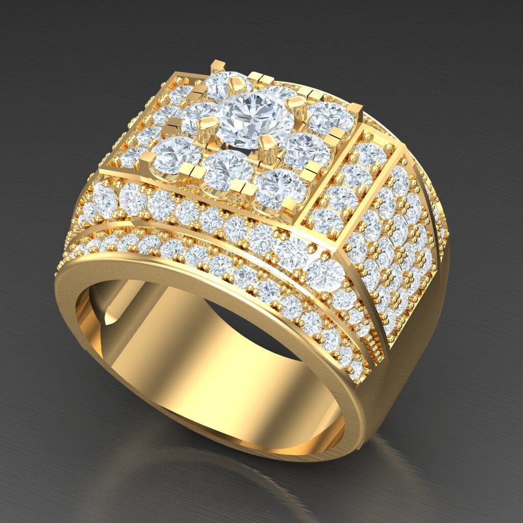 Elite Men Rings Collection 6MR043 3D print model_8