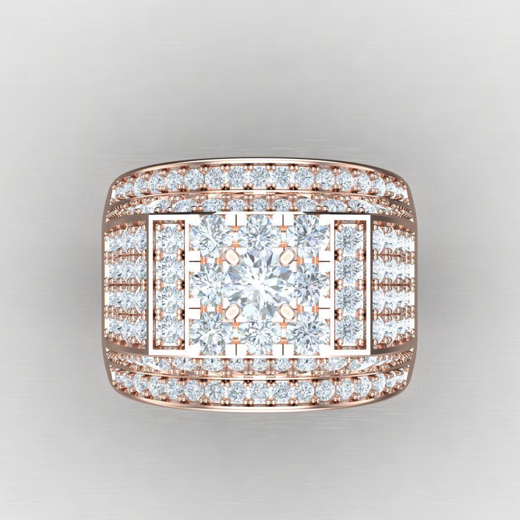 Elite Men Rings Collection 6MR043 3D print model_9