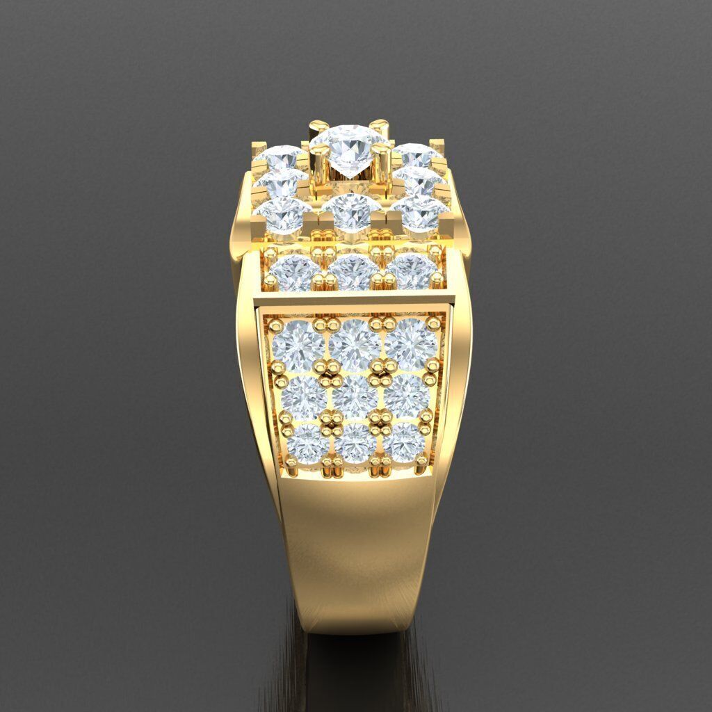 Elite Men Rings Collection 6MR040 3D print model_13