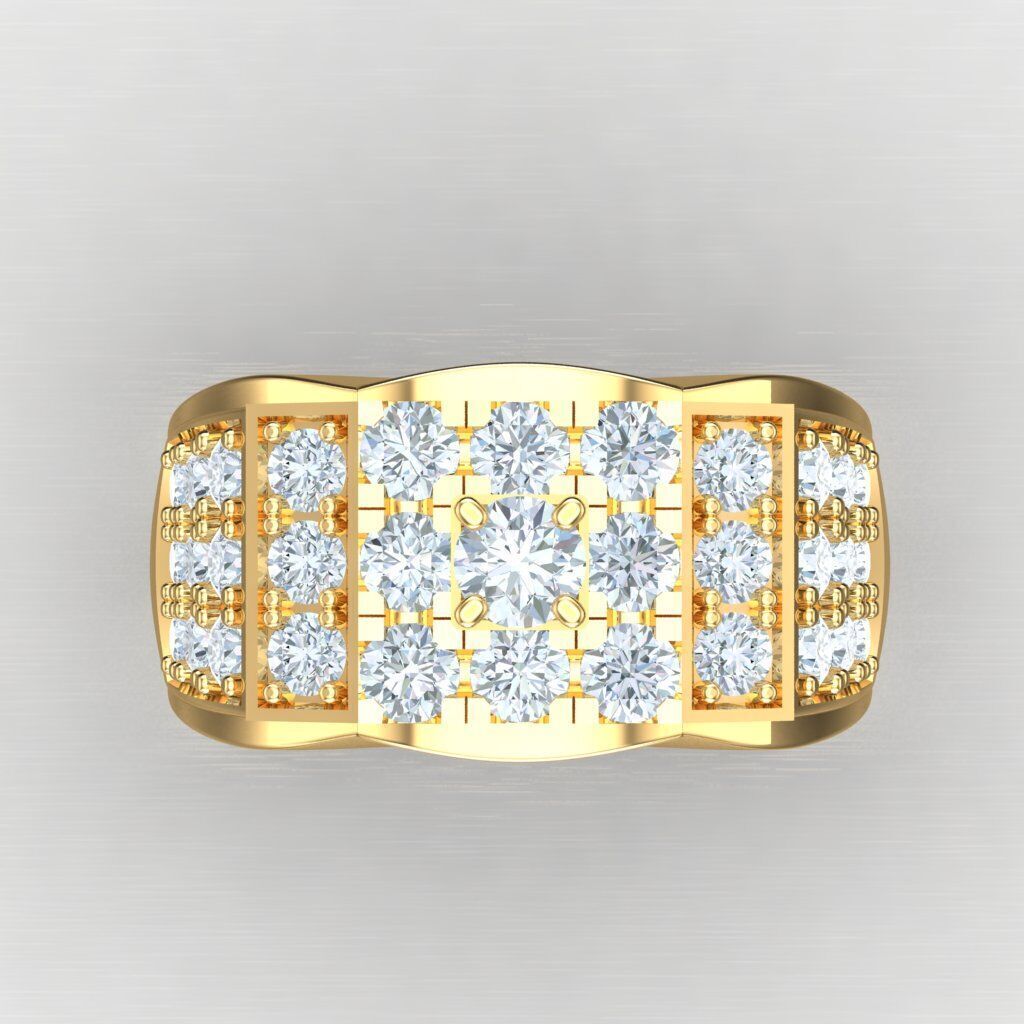 Elite Men Rings Collection 6MR040 3D print model_10