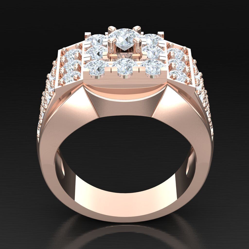 Elite Men Rings Collection 6MR040 3D print model_3